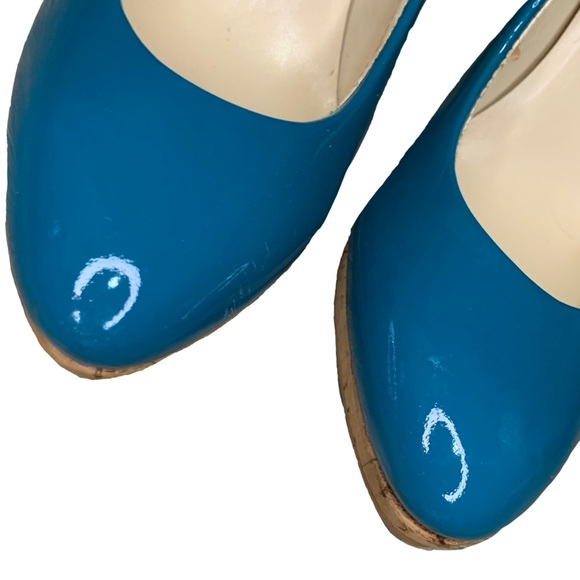 Talbot TEAL AND CORE WITH METALLIC ACCENT HEELS SIZE 6 - Picture 3 of 9
